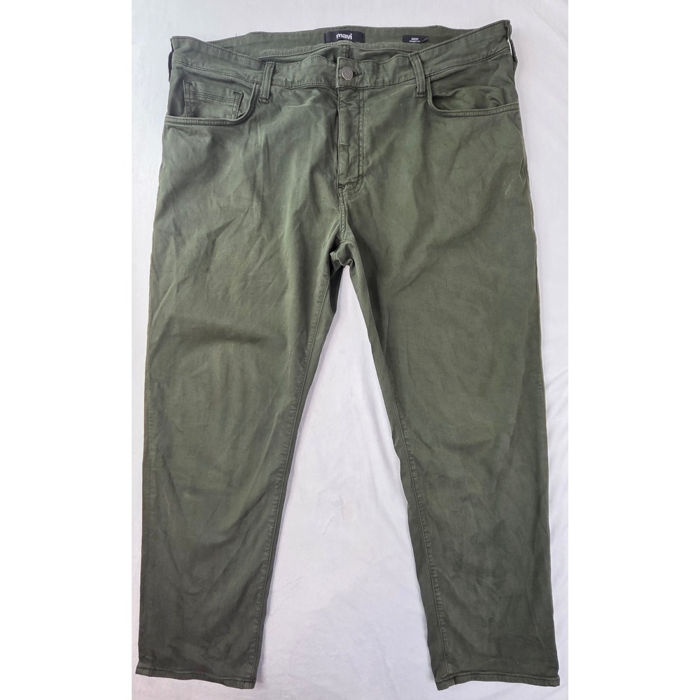 Mavi Pants Men 40x30 Green Straight Leg Zach Excellent